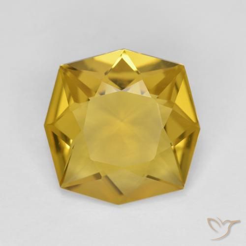 3.55ct Natürlicher Mittleres Gold Citrin, Smaragdschliff, VVS