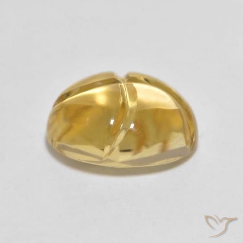9,17 ctw natürlicher Golden Citrin, Oval, Transparent
