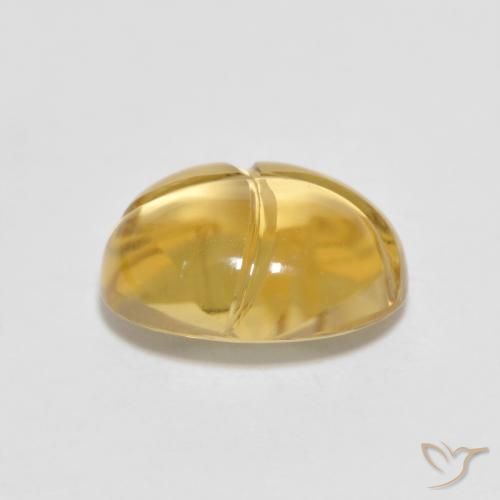 9,17 ctw natürlicher Gold-Orange Citrin, Oval, Transparent