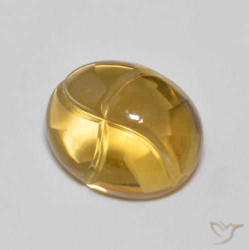 2.83ct Natürlicher Gold-Orange Citrin, Oval, Transparent