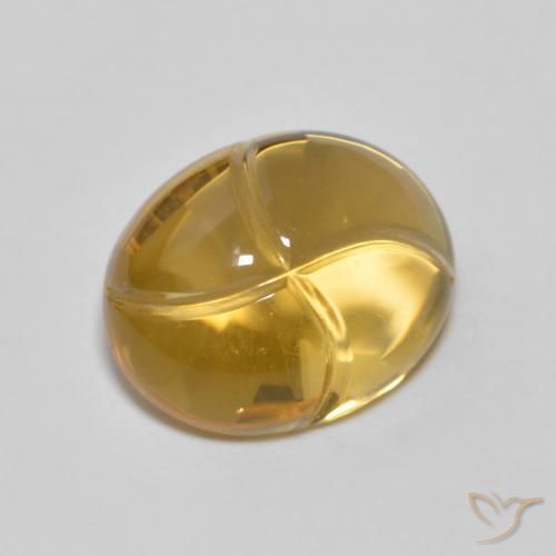 9,17 ctw natürlicher Gold-Orange Citrin, Oval, Transparent