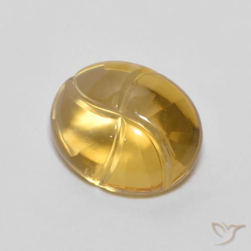 2.60ct Natürlicher Gold-Orange Citrin, Oval, Transparent