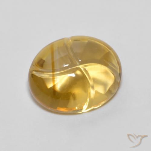 9,17 ctw natürlicher Gold-Orange Citrin, Oval, Transparent