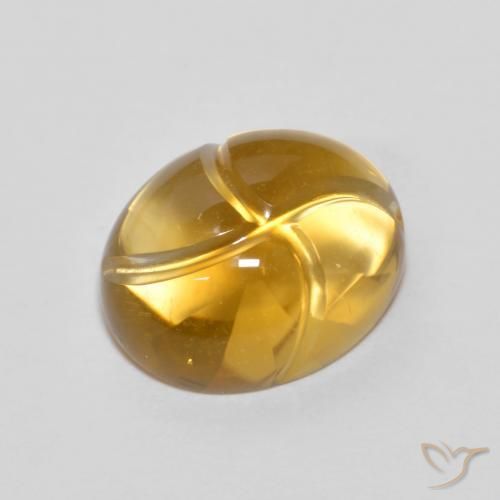 9,17 ctw natürlicher Gold-Orange Citrin, Oval, Transparent