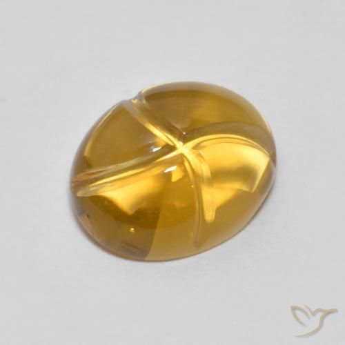 9,17 ctw natürlicher Gold-Orange Citrin, Oval, Transparent