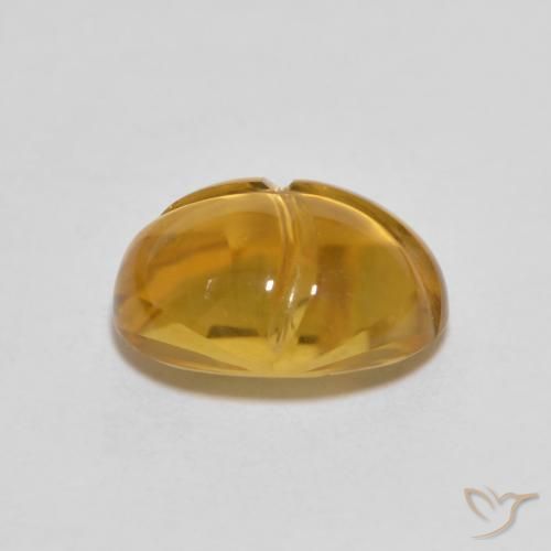 9,17 ctw natürlicher Gold-Orange Citrin, Oval, Transparent