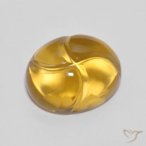 9,17 ctw natürlicher Gold-Orange Citrin, Oval, Transparent