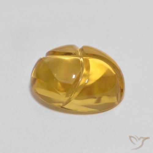 9,17 ctw natürlicher Gold-Orange Citrin, Oval, Transparent