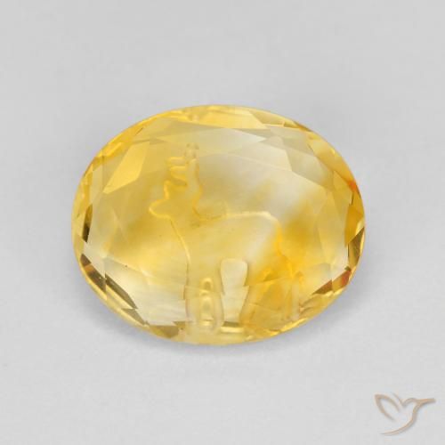 2.17ct Natürlicher Mittleres Gold Citrin, Oval, Transparent