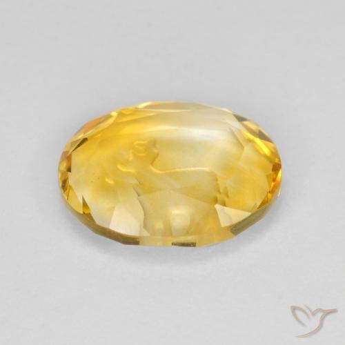 9,17 ctw natürlicher Mittleres Gold Citrin, Oval, Transparent