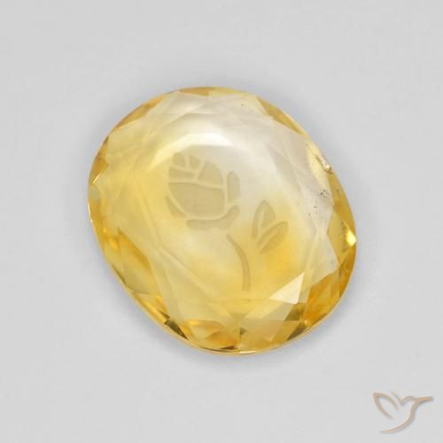 2.73ct Natürlicher Helles Gold Citrin, Oval, Transparent