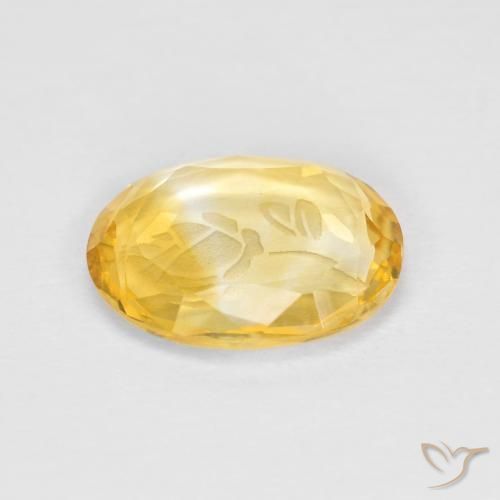 9,17 ctw natürlicher Mittleres Gold Citrin, Oval, Transparent