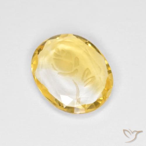 1.47ct Natürlicher Golden Citrin, Oval, Transparent