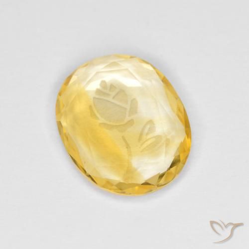 1.47ct Natürlicher Golden Citrin, Oval, Transparent