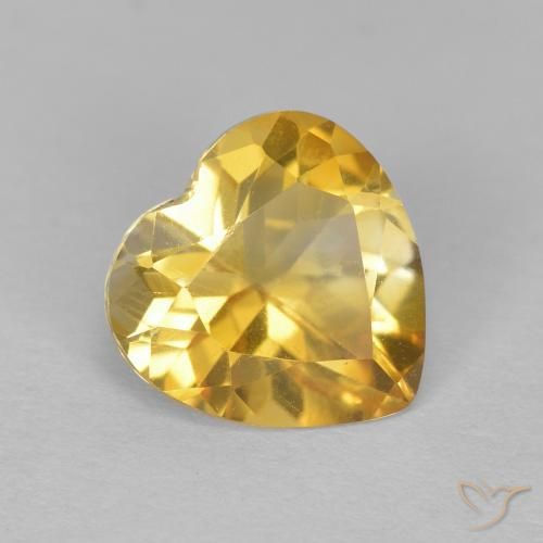 9,17 ctw natürlicher Golden Citrin, Herz, VS