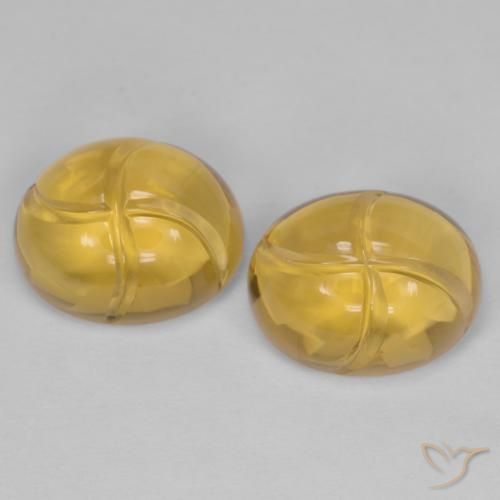 5.62ctw Natürlicher Mittleres Gold Citrin, Oval, Transparent