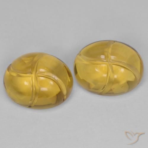5.62 ct natürliche Mittleres Gold Citrin-Edelsteine, Oval, Transparent