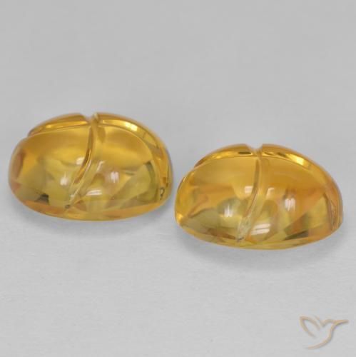 5.62 ct natürliche Mittleres Gold Citrin-Edelsteine, Oval, Transparent