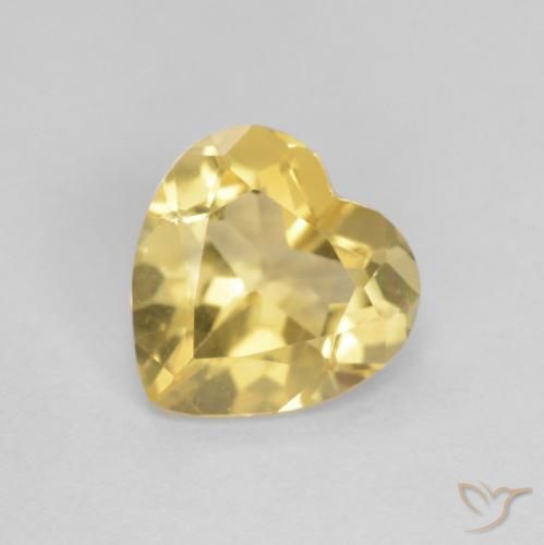 1.01ct Natürlicher Gold-gelb Citrin, Herz, VS