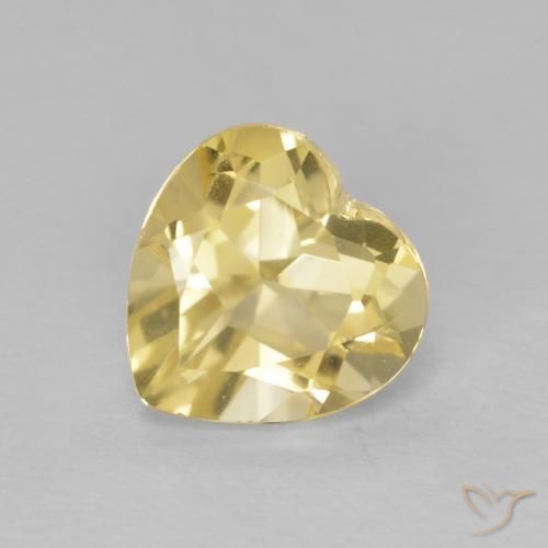 1.24ct Natürlicher Gelblich Gold Citrin, Herz, VS