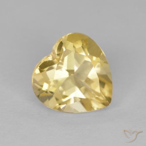 9,17 ctw natürlicher Gelblich Gold Citrin, Herz, VS