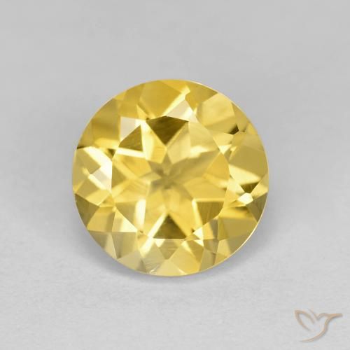 1.90ct Natürlicher Mittleres Gold Citrin, Runden, VS