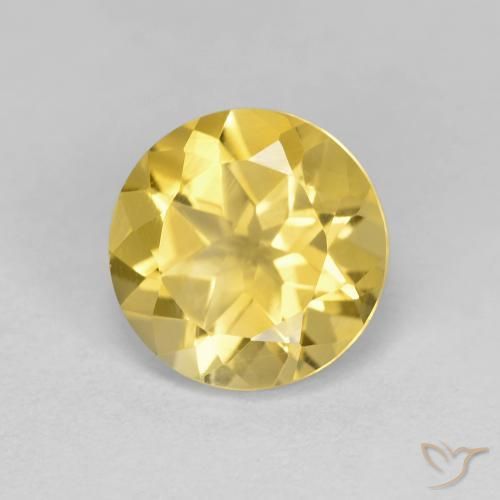 9,17 ctw natürlicher Mittleres Gold Citrin, Runden, VS