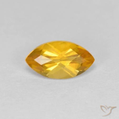 1.02ct Natürlicher Tiefes Goldorange Citrin, Marquise, VS