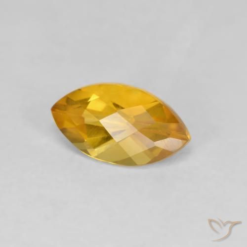 9,17 ctw natürlicher Tiefes Goldorange Citrin, Marquise, VS