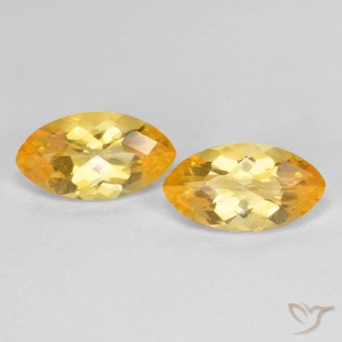 1.80ctw Natürlicher Orange-Gold Citrin, Marquise, VS