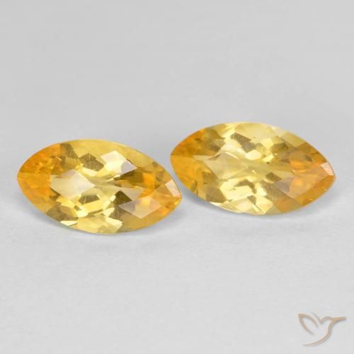 1.80 ct natürliche Orange-Gold Citrin-Edelsteine, Marquise, VS