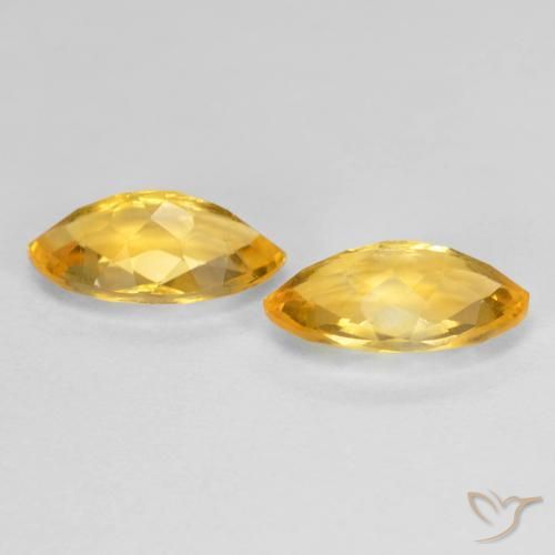1.80 ct natürliche Orange-Gold Citrin-Edelsteine, Marquise, VS