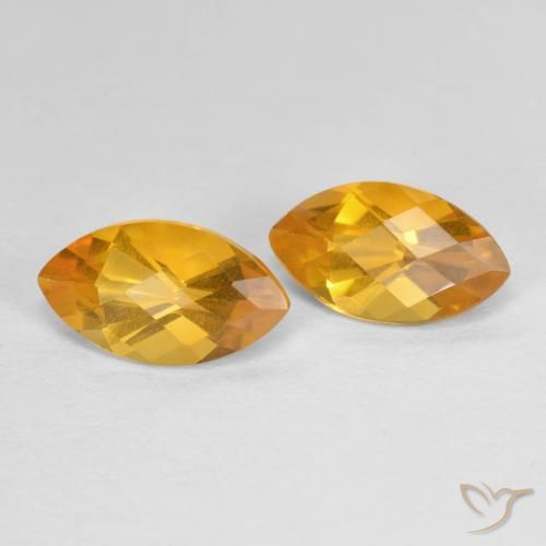 1.80ctw Natürlicher Orange-Gold Citrin, Marquise, VS