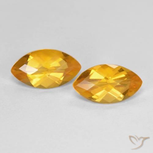 1.80 ct natürliche Orange-Gold Citrin-Edelsteine, Marquise, VS