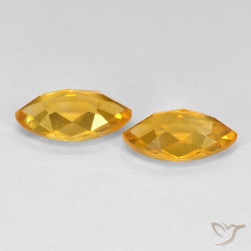 1.80 ct natürliche Orange-Gold Citrin-Edelsteine, Marquise, VS
