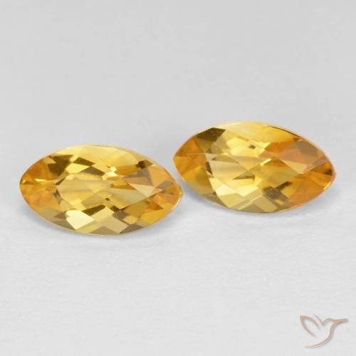 2.09 ct natürliche Mittel-Dunkelgold Citrin-Edelsteine, Marquise, VS