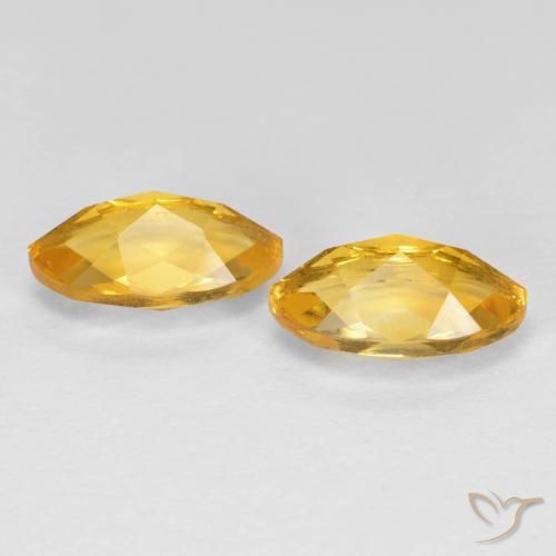 2.09 ct natürliche Mittel-Dunkelgold Citrin-Edelsteine, Marquise, VS