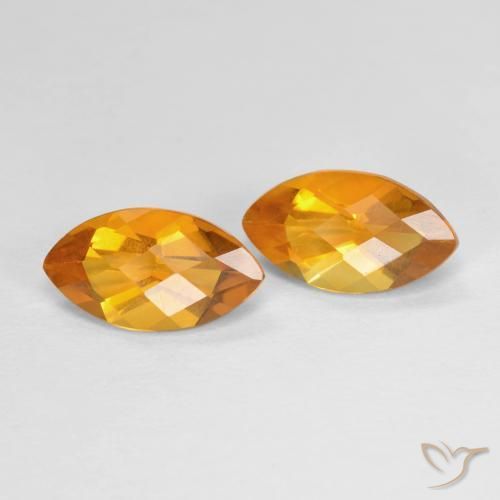 1.82ctw Natürlicher Dunkelorange Citrin, Marquise, VS