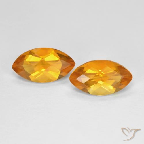 1.82 ct natürliche Dunkelorange Citrin-Edelsteine, Marquise, VS
