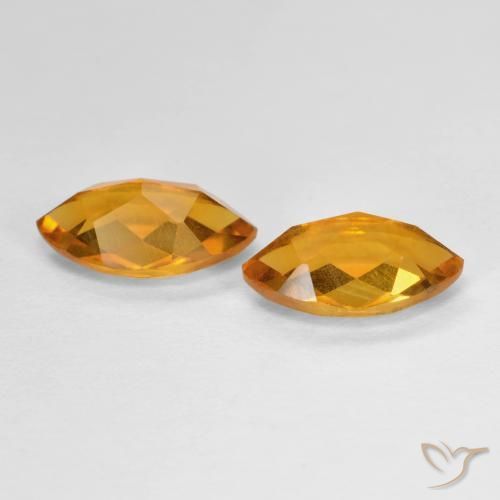1.82 ct natürliche Dunkelorange Citrin-Edelsteine, Marquise, VS