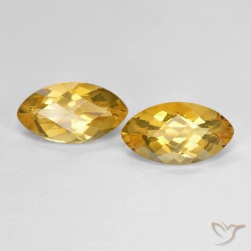 1.99 ct natürliche Mittel-Dunkelgold Citrin-Edelsteine, Marquise, VS