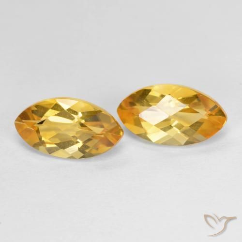 2.08 ct natürliche Dunkelgolden Citrin-Edelsteine, Marquise, VS