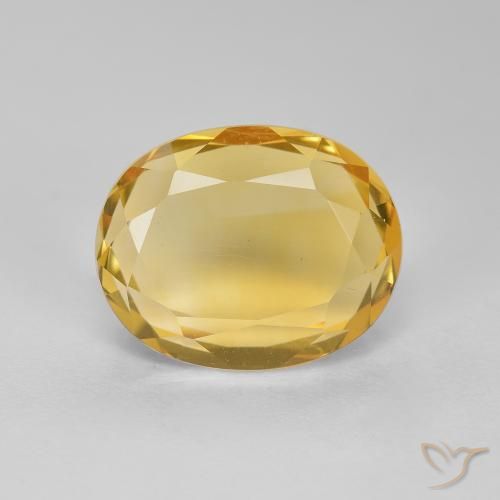 2.82ct Natürlicher Golden Citrin, Oval, VVS-VS