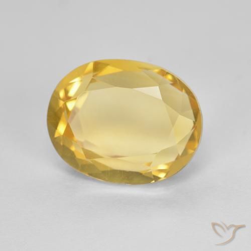 9,17 ctw natürlicher Mittleres Gold Citrin, Oval, VVS-VS