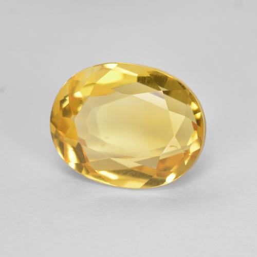 9,17 ctw natürlicher Golden Citrin, Oval, VVS-VS