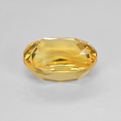 9,17 ctw natürlicher Golden Citrin, Oval, VVS-VS