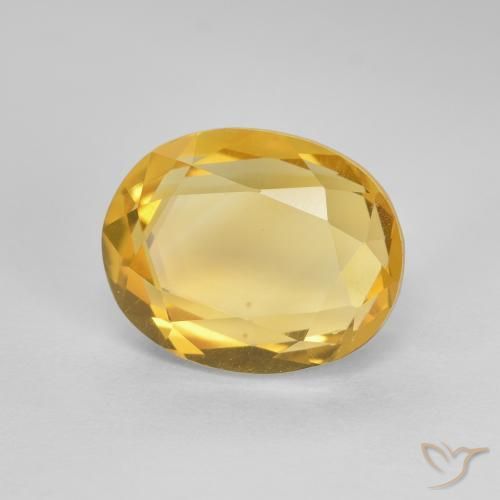 9,17 ctw natürlicher Helles Gold Citrin, Oval, VVS-VS