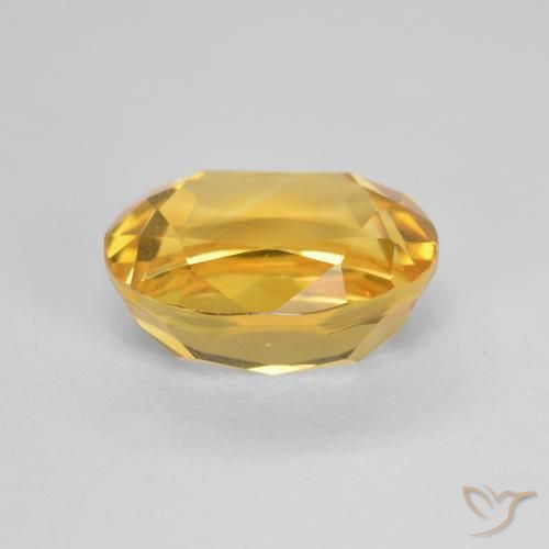 9,17 ctw natürlicher Helles Gold Citrin, Oval, VVS-VS