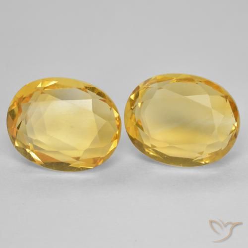 5.56 ct natürliche Golden Citrin-Edelsteine, Oval, VVS-VS