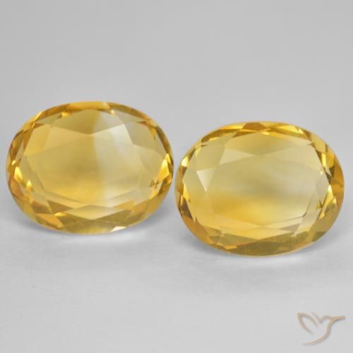 5.69ctw Natürlicher Golden Citrin, Oval, VVS-VS